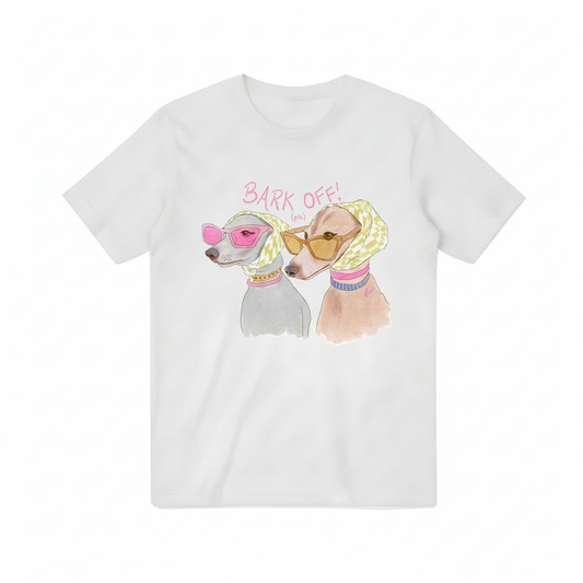 Bark Off! Fashionable Dogs Funny Graphic T-Shirt T3097