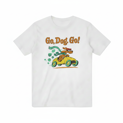 Go Dog Go! Funny Racing Dog Graphic Tee – Dog Lover Gift T7102