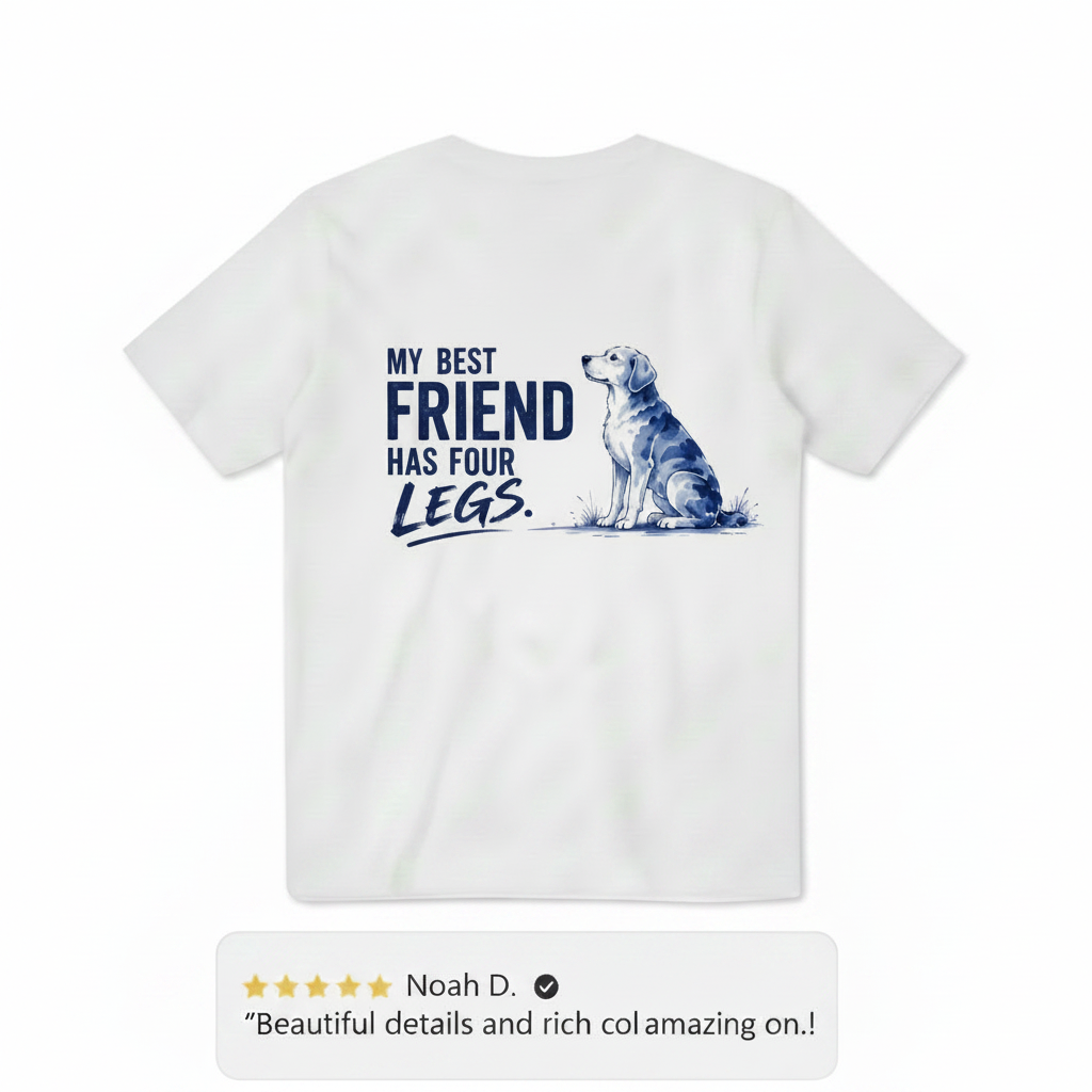 My Best Friend Has Four Legs Dog Graphic Tee