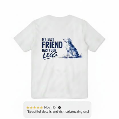 My Best Friend Has Four Legs Dog Graphic Tee