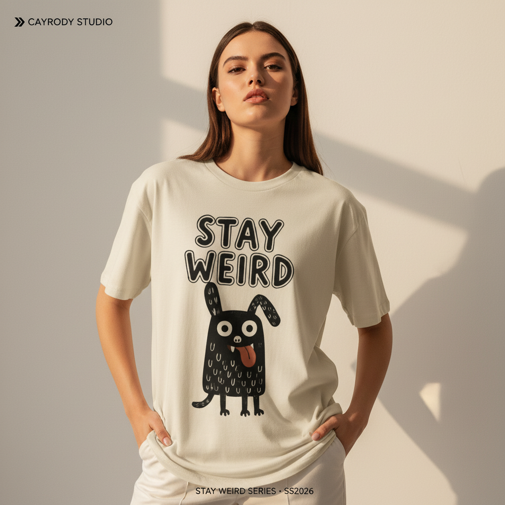 Stay Weird Monster Dog Tee T71113