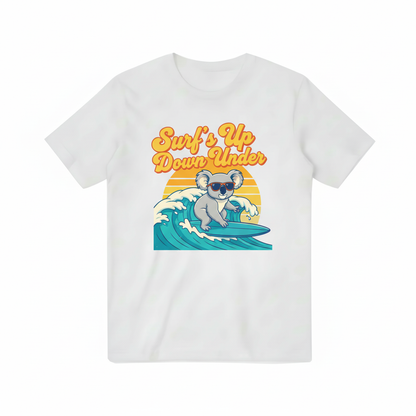 Surf's Up Down Under Koala Graphic T-Shirt T3074