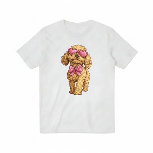Glamorous Poodle Cute Dog Graphic T-Shirt T3091