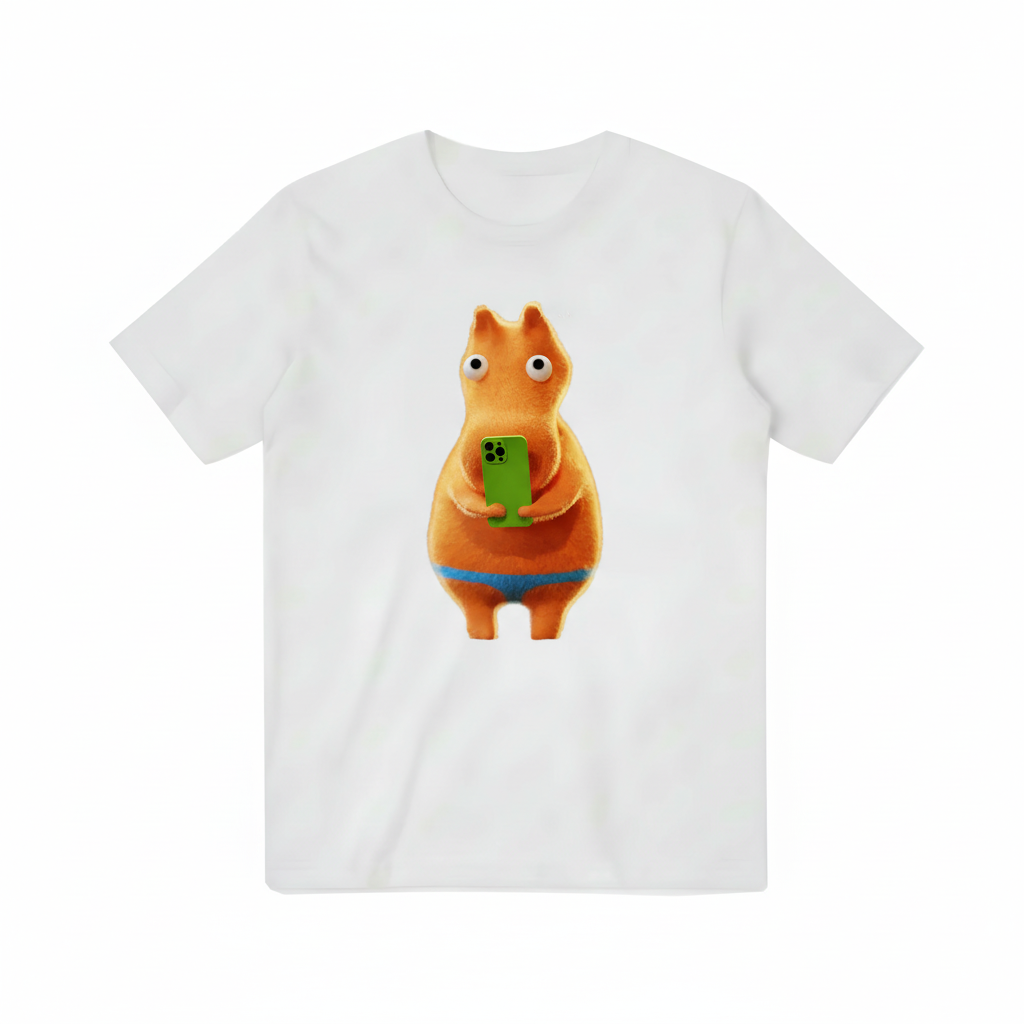 Shocked Pony with Phone Graphic Tee - Funny Meme T-Shirt T3065