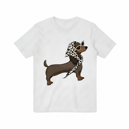 Sassy Dachshund Sunglasses Funny Dog Lover Graphic Tee T7081