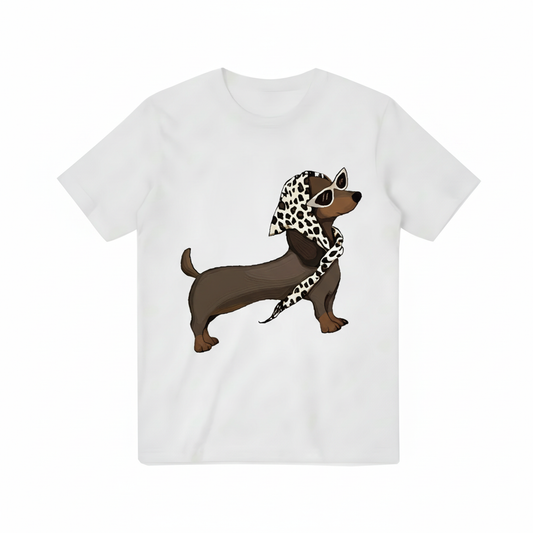 Sassy Dachshund Sunglasses Funny Dog Lover Graphic Tee T7081