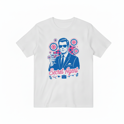 Retro Spy Secret Agent Graphic T-Shirt T3093