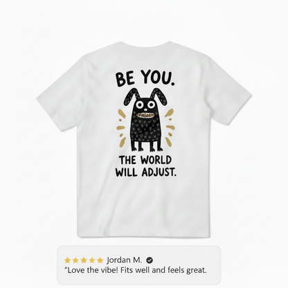 Be You. The World Will Adjust. Tee