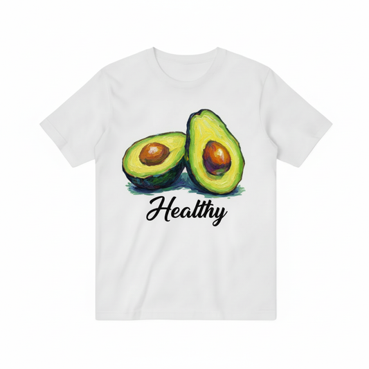 Modern Avocado Art Healthy Food Lover T-Shirt T3010