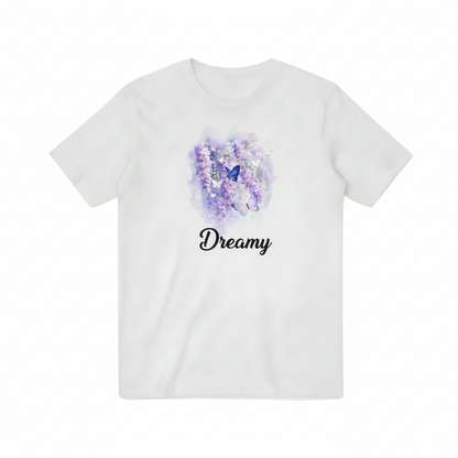 Bloom in Your Own Magic Purple Floral Butterfly T-Shirt T3012