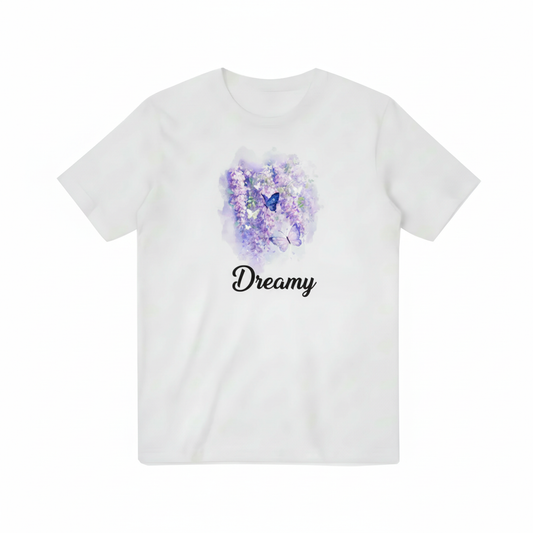Bloom in Your Own Magic Purple Floral Butterfly T-Shirt T3012