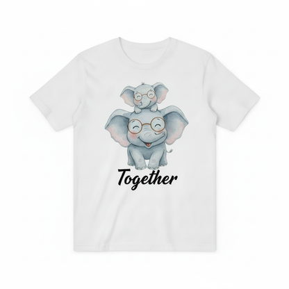 Tiny Trunk, Big Love Elephant Mom & Baby T-Shirt T3007