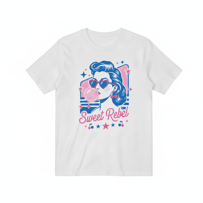 Sweet Rebel Retro Woman Graphic T-Shirt T3092
