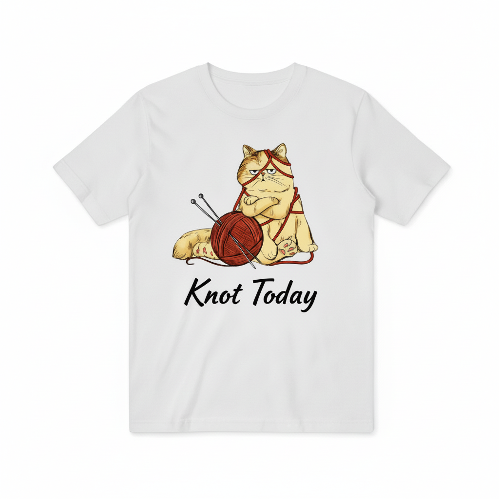 Knot Today T-shirt - Pure White Background