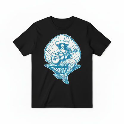 Mermaid Guitarist Design - Black