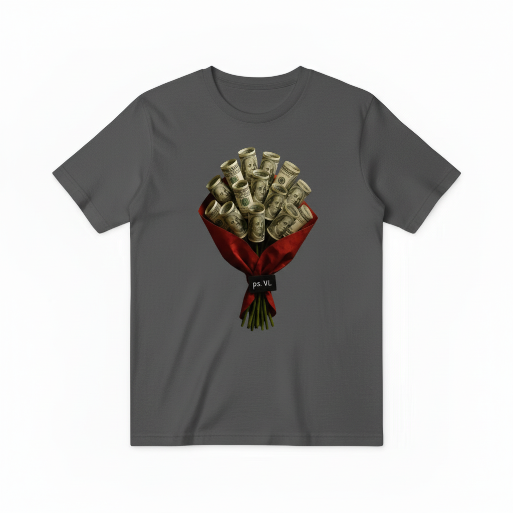 Money Bouquet Design - Dark Gray