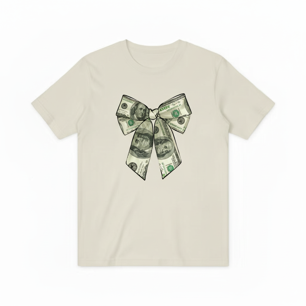 Money Bow Design - Beige