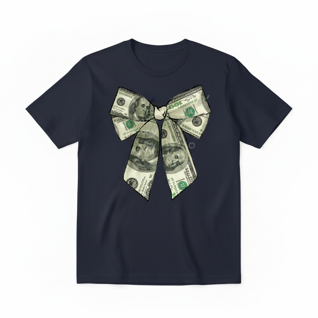 Money Bow Design - Navy Blue