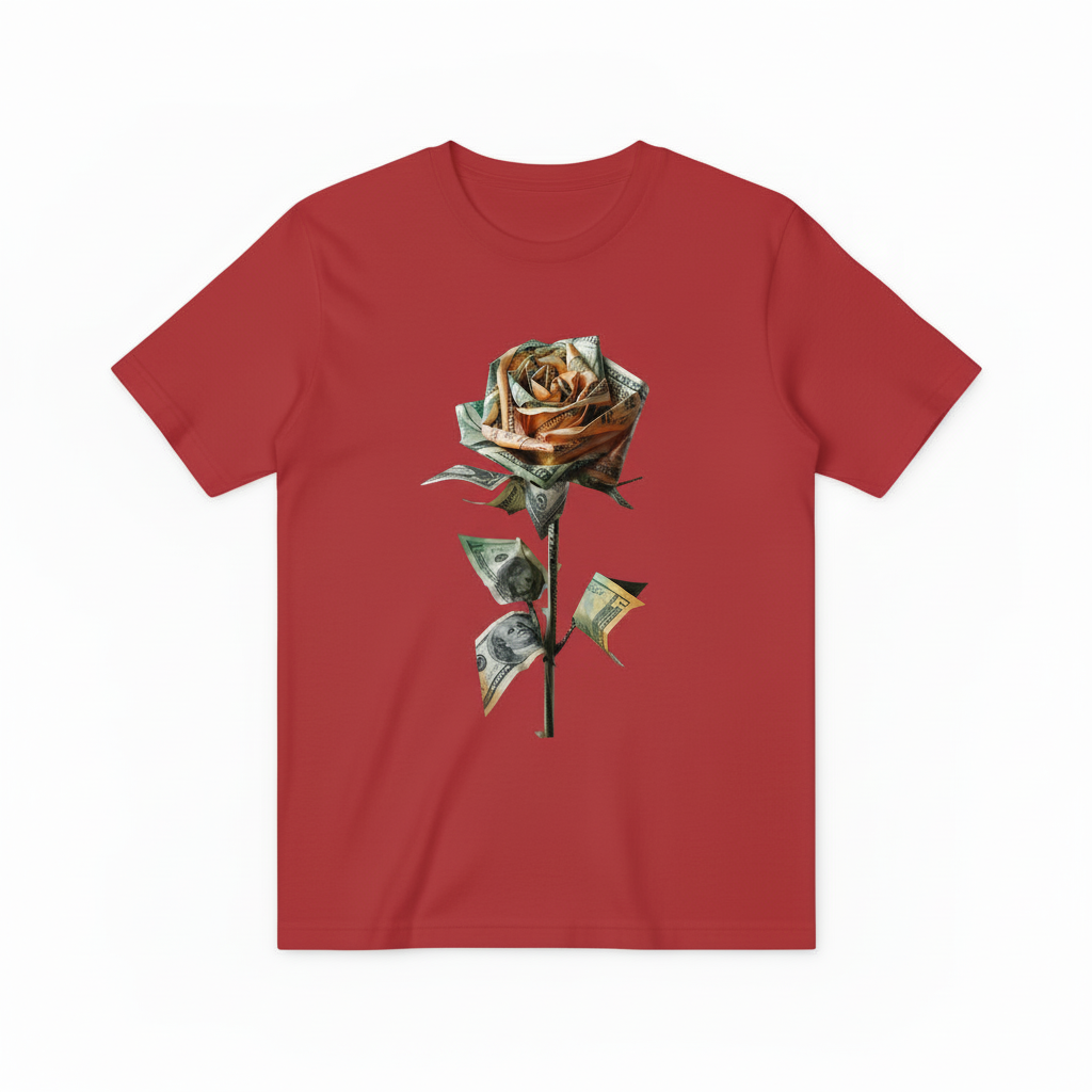 Money Rose Design - Red