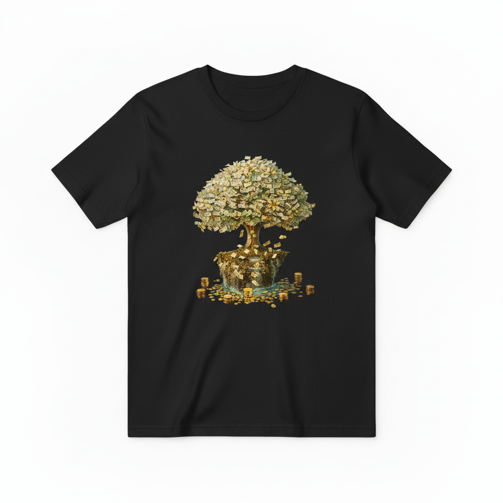 Money Tree Design - Black
