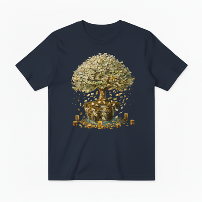 Money Tree Design - Navy Blue
