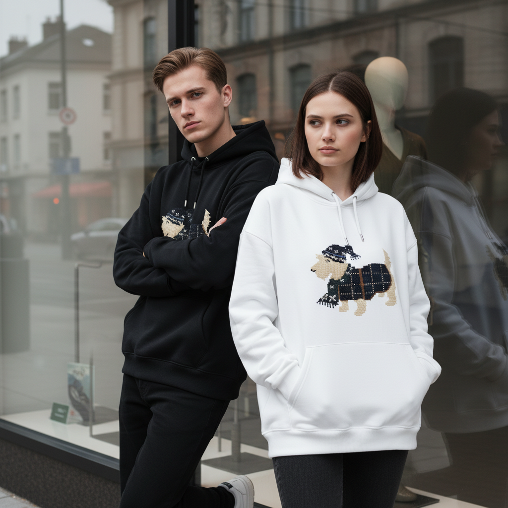 Pixel Yorkshire Terrier Hoodie H1035