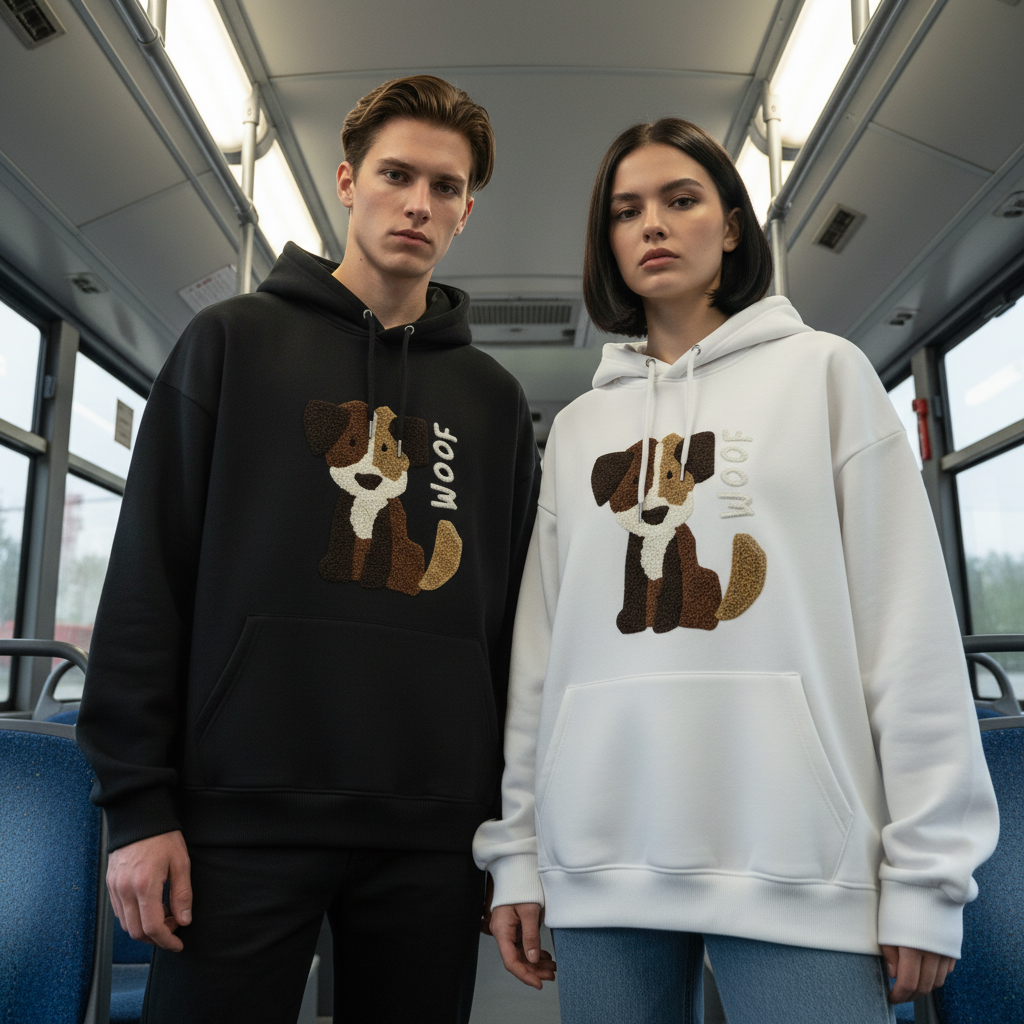 Border Collie Puppy Hoodie H1050