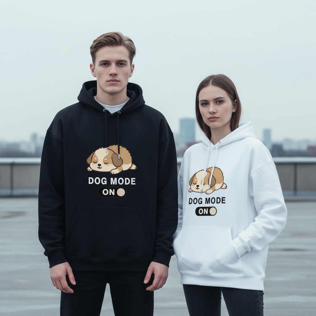 Dog Mode On Sleeping Puppy Funny Hoodie H1081