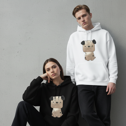 Minimalist Puppy Dog Graphic Hoodie H1032
