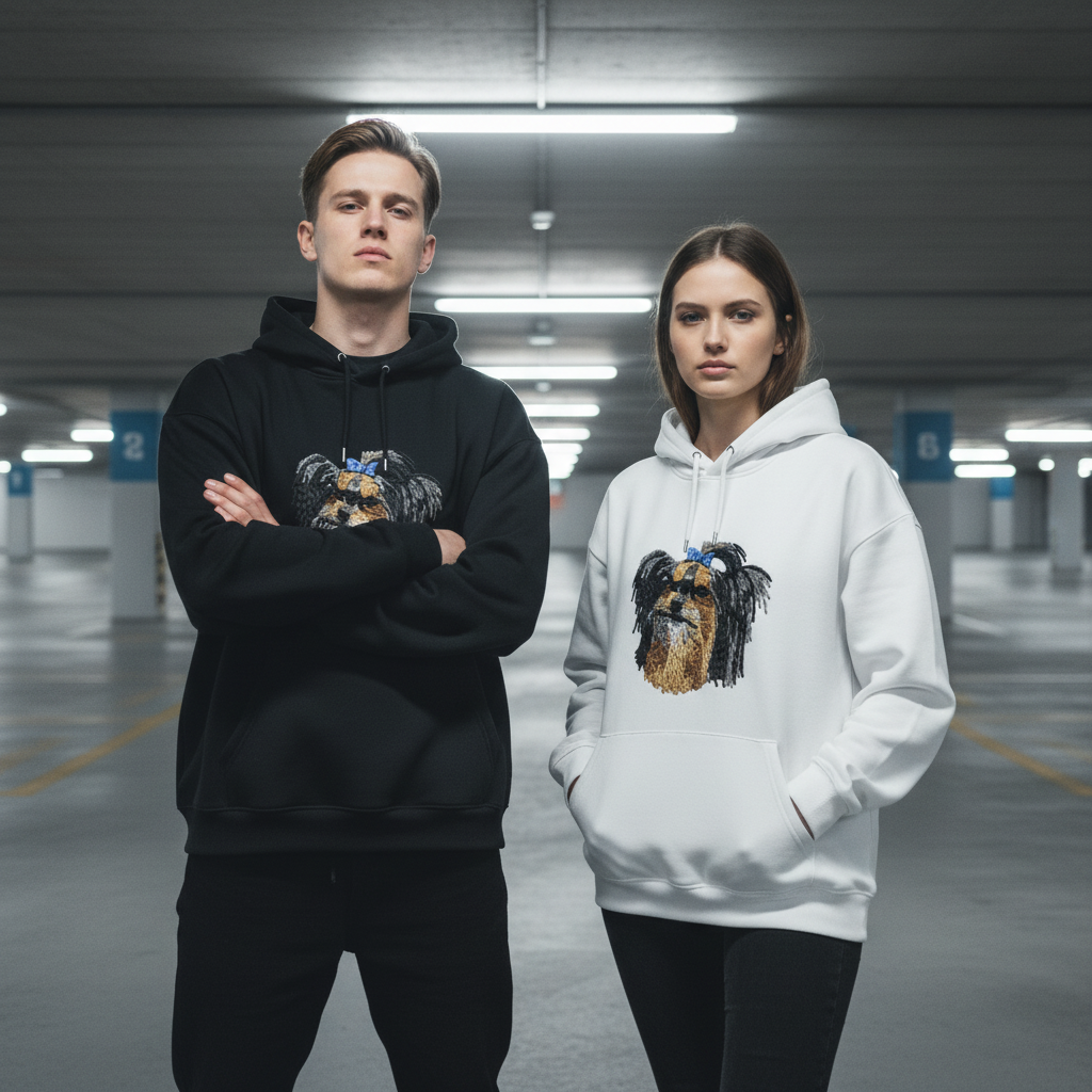 Yorkie Cute Dog Hoodie H1013