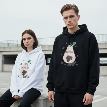 Happy Dog Pear Star Hoodie H1057