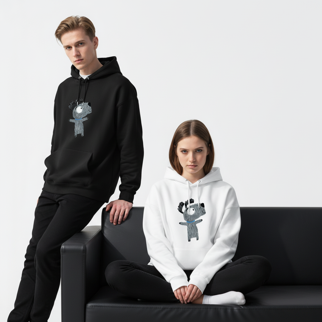 Funny Sketchy Dog Hoodie H1011