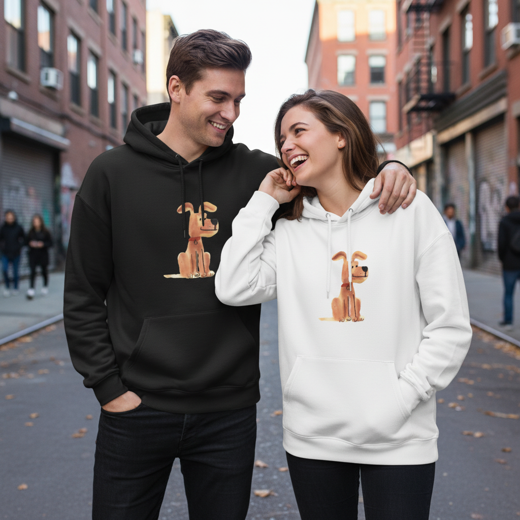 Cute Cartoon Dog Hoodie H1008