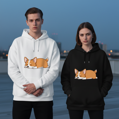 Lazy Corgi Graphic Hoodie H1101
