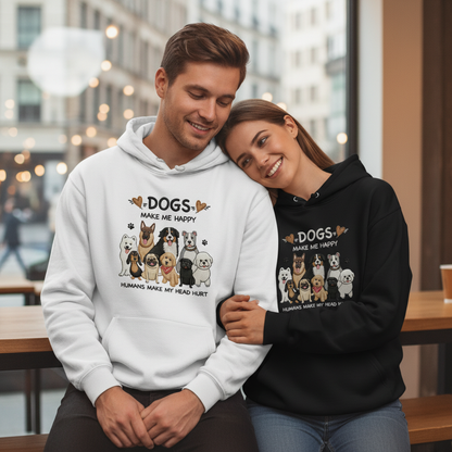 Dogs Make Me Happy Hoodie H2001