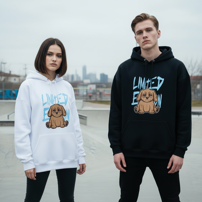 Limited Edition Crying Puppy Graffiti Graphic Hoodie H1085