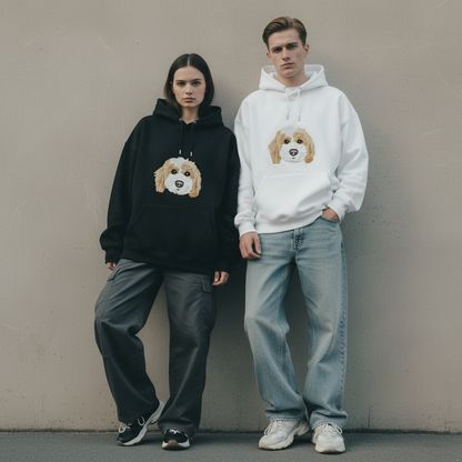 Fluffy Cocker Spaniel Big Face Hoodie H1069