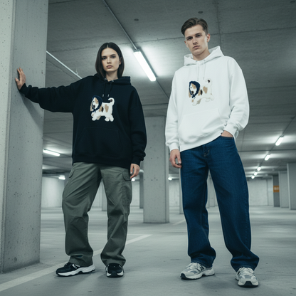 Fluffy Shih Tzu Walking Bandana Hoodie H1072