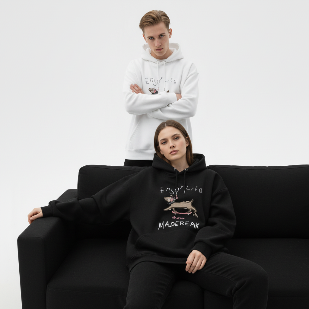 Minimalist Dog Madereak Terrier Hoodie H1027