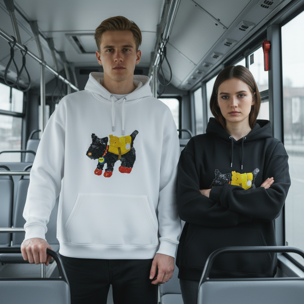 Vintage Scottie Dog Hoodie H1020