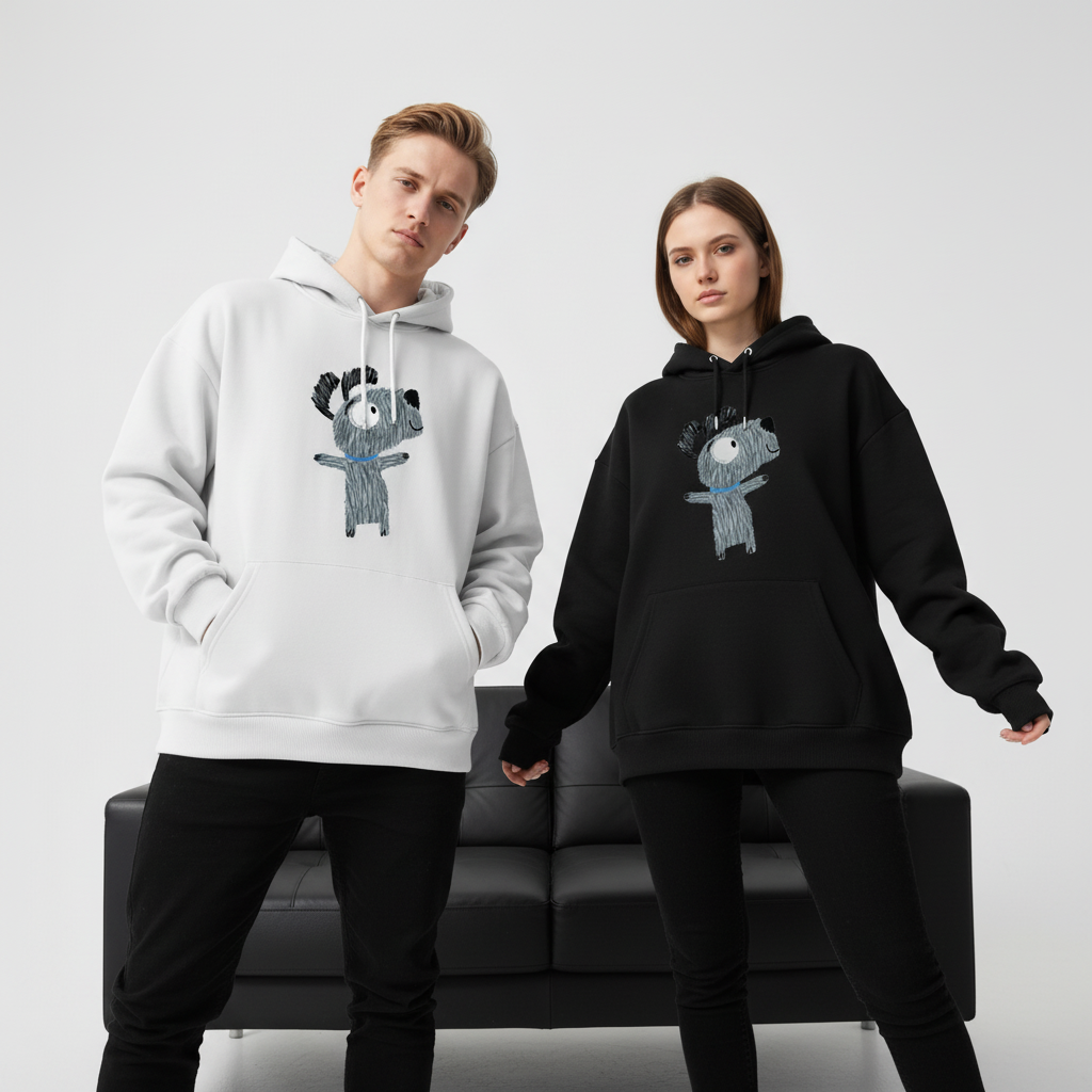 Funny Sketchy Dog Hoodie H1011