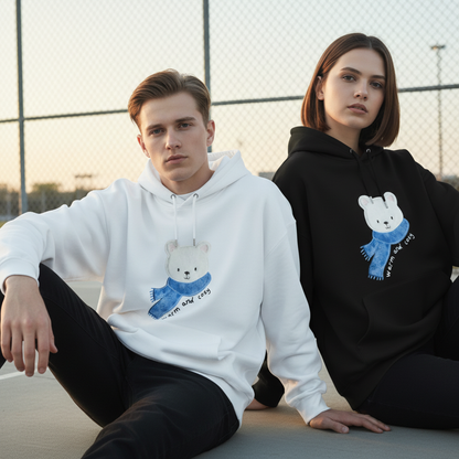 Warm And Cosy Polar Bear Scarf Hoodie H1073