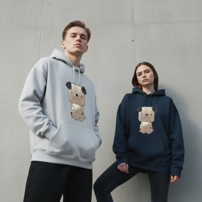 Minimalist Puppy Dog Graphic Hoodie H1032