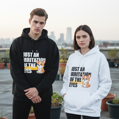Irritation of the Eyes Funny Crying Corgi Hoodie H1103