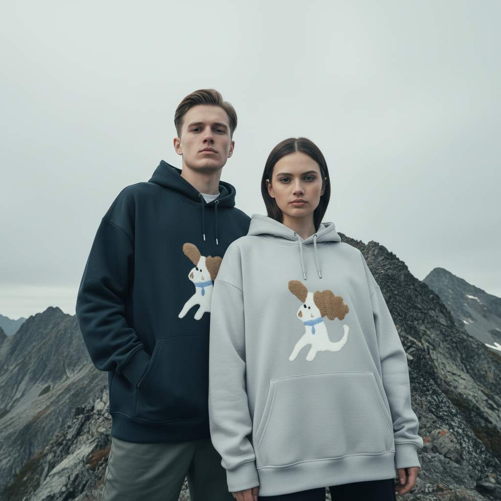 Pixel Art Beagle Puppy Hoodie H1036