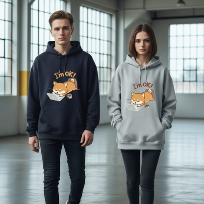 Funny Shiba Inu Laptop Graphic Hoodie H1098