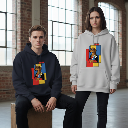 Mona Lisa Dachshund Art Funny Graphic Hoodie H1107