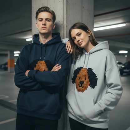 Pixel Art Dog Hoodie H1028