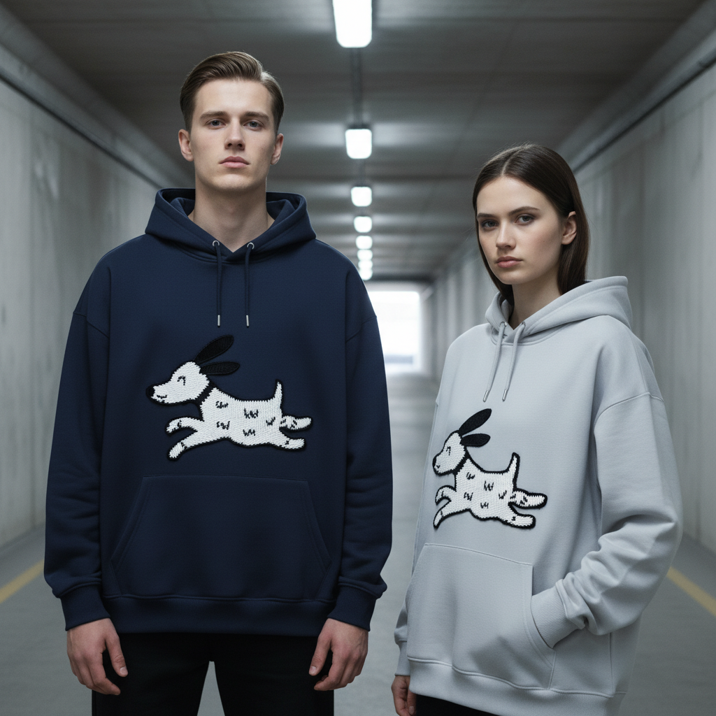 Running Spotty Dog Hoodie H1052