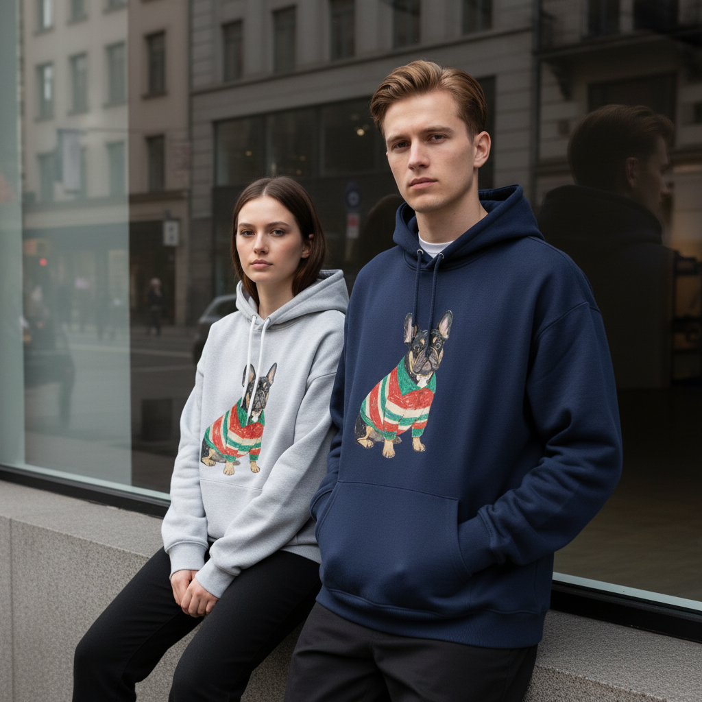 Christmas French Bulldog Hoodie H1025